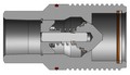 Dixon WS6F6-BOP 3/4" Oilfield Nipple, 3/4"-14 NPTF